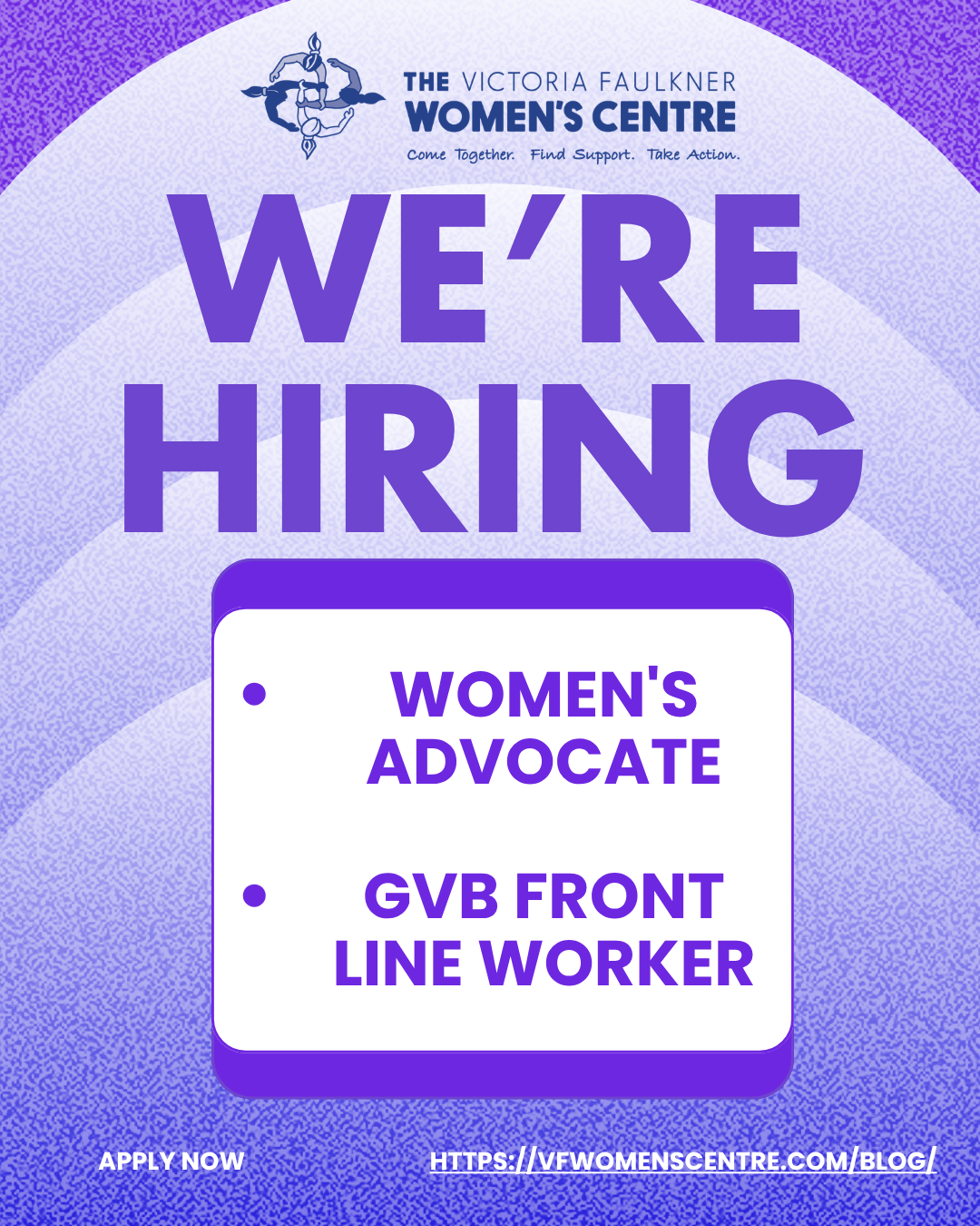 We’re Hiring: Join Us in Supporting Women and Ending Gender-Based Violence